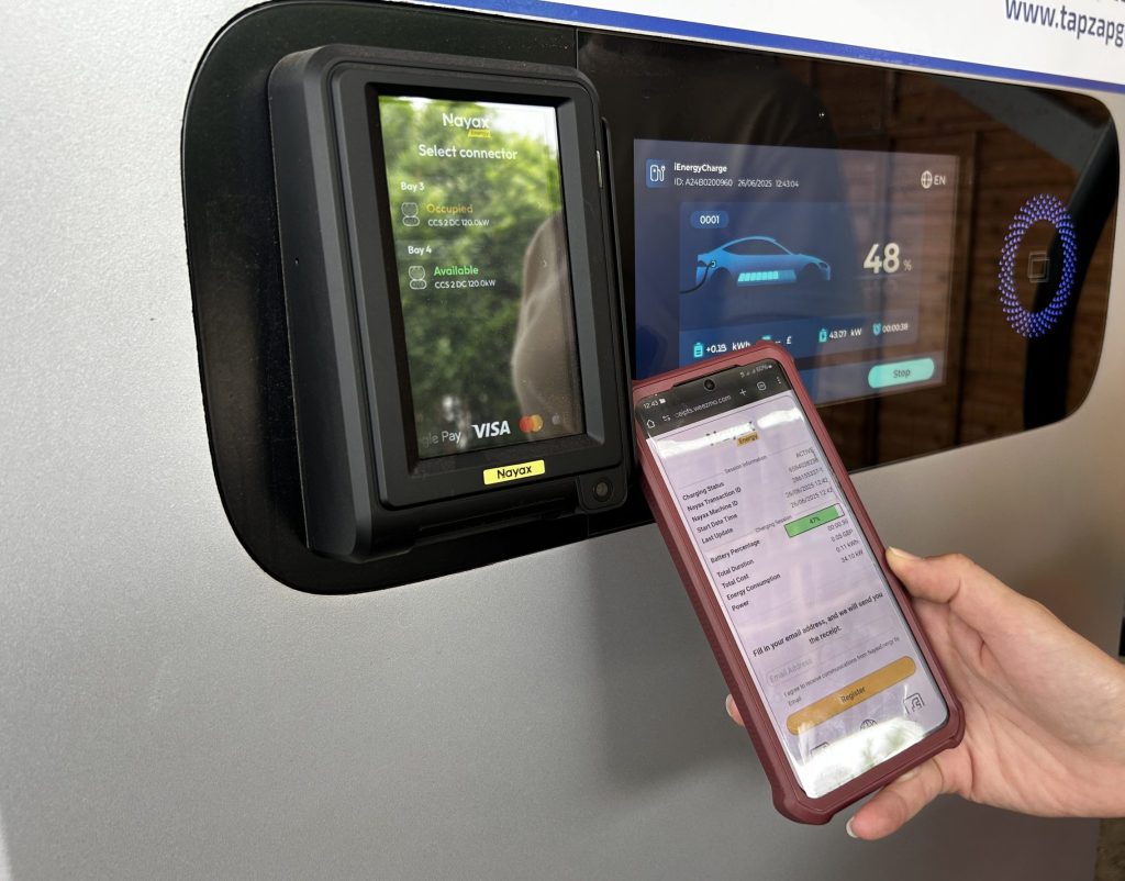 Tap Zap Go EV Charging Ultra Rapid